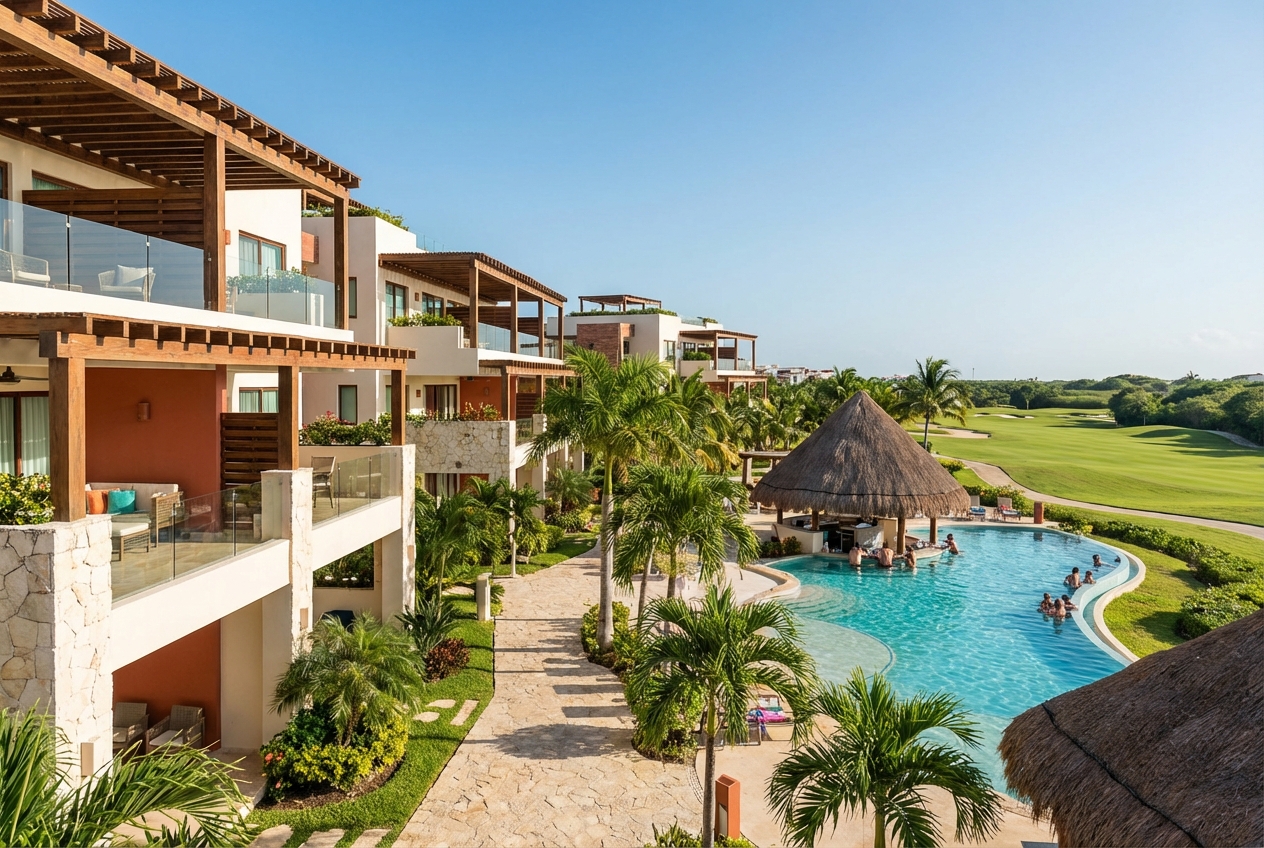 Golf community in Playa del Carmen
